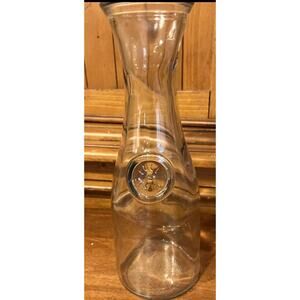 Glass Carafe 1 Leter Water or Wine 11” Tall